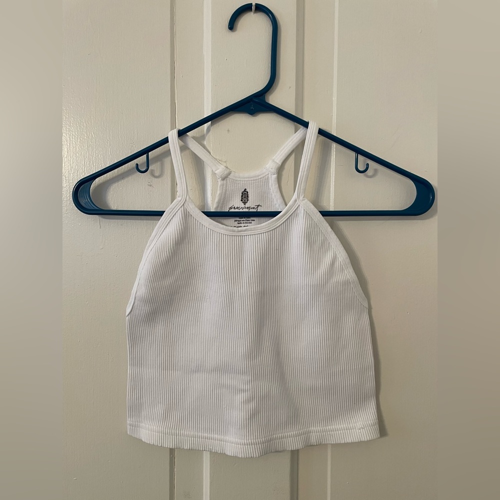 FP MOVEMENT Happiness Runs tank Sz M/L in white
